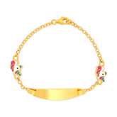 22K Gold Unicorn Baby Bracelet